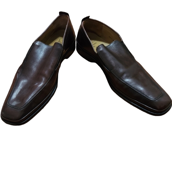 Cole Haan brown leather slip-on men's shoes - Picture 8 of 14